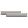 Coussins de canapé 2 pcs Gris clair 200 x 40 cm tissu 519091519091