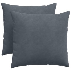 Coussins de canapé 2 pcs Gris foncé 50 x 50 cm 519093519093