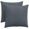 Coussins de canapé 2 pcs Gris foncé 50 x 50 cm 519093519093
