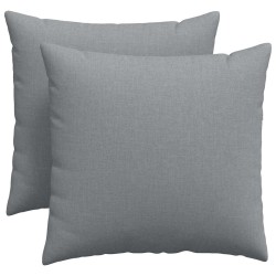 Coussins de canapé 2 pcs Gris clair 50 x 50 cm tissu 519097519097