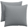 Coussins de canapé 2 pcs Gris clair 50 x 50 cm tissu 519097519097