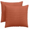 Coussins de canapé 2 pcs Rouge orange 45 x 45 cm 519098519098