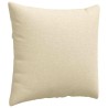 Coussins de canapé 2 pcs Crème 50 x 50 cm tissu 519099519099