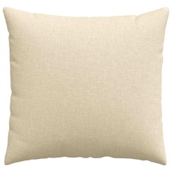 Coussins de canapé 2 pcs Crème 50 x 50 cm tissu 519099519099