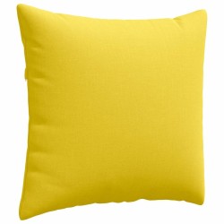 Coussins de canapé 2 pcs Jaune clair 50 x 50 cm tissu 519100519100