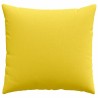 Coussins de canapé 2 pcs Jaune clair 50 x 50 cm tissu 519100519100
