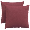 Coussins de canapé 2 pcs Bordeaux 50 x 50 cm tissu 519103519103