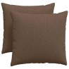 Coussins de canapé 2 pcs Marron 50 x 50 cm tissu 519104519104