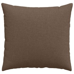 Coussins de canapé 2 pcs Marron 50 x 50 cm tissu 519104519104