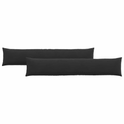 Coussins de canapé 2 pcs Noir 200 x 40 cm 519105519105