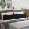 Coussins de canapé 2 pcs Noir 200 x 40 cm 519105519105