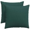 Coussins de canapé 2 pcs Vert foncé 50 x 50 cm tissu 519110519110