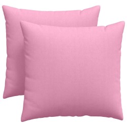 Coussins de canapé 2 pcs Rose 45 x 45 cm tissu 519111519111