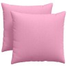 Coussins de canapé 2 pcs Rose 45 x 45 cm tissu 519111519111