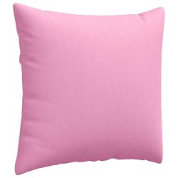Coussins de canapé 2 pcs Rose 45 x 45 cm tissu 519111519111