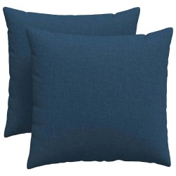 Coussins de canapé 2 pcs Bleu 50 x 50 cm tissu 519113519113