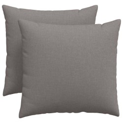 Coussins de canapé 2 pcs Taupe 50 x 50 cm tissu 519114519114