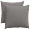 Coussins de canapé 2 pcs Taupe 50 x 50 cm tissu 519114519114