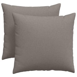 Coussins de canapé 2 pcs Taupe 45 x 45 cm tissu 519115519115