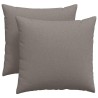 Coussins de canapé 2 pcs Taupe 45 x 45 cm tissu 519115519115