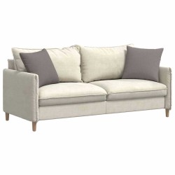 Coussins de canapé 2 pcs Taupe 45 x 45 cm tissu 519115519115