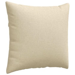 Coussins de canapé 2 pcs Crème 45 x 45 cm tissu 519116519116