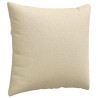 Coussins de canapé 2 pcs Crème 45 x 45 cm tissu 519116519116