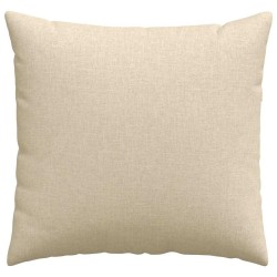 Coussins de canapé 2 pcs Crème 45 x 45 cm tissu 519116519116