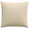 Coussins de canapé 2 pcs Crème 45 x 45 cm tissu 519116519116