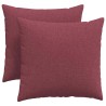 Coussins de canapé 2 pcs Bordeaux 45 x 45 cm tissu 519117519117