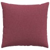 Coussins de canapé 2 pcs Bordeaux 45 x 45 cm tissu 519117519117