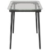 Table de Jardin Noir 80 x 40 x 45 cm polyrotin 519126519126