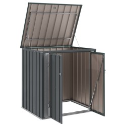 Boîte de Rangement de Jardin Noir 101,5 x 82 x 100 cm Acier 519129519129