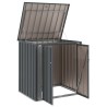 Boîte de Rangement de Jardin Noir 101,5 x 82 x 100 cm Acier 519129519129