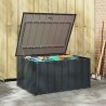 Boîte de Rangement de Jardin Noir 101 x 82 x 50 cm Acier 519130519130