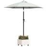 Pied de parasol Blanc 45 x 45 x 45 cm Acier 519135519135