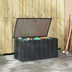 Boîte de Rangement de Jardin Noir 101 x 56,5 x 50 cm Acier 519137519137