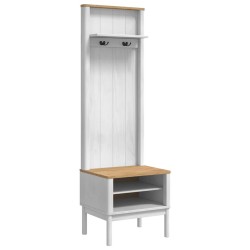 Meuble de couloir avec étagère FLORO Blanc 50 x 40 x 158 cm 519138519138