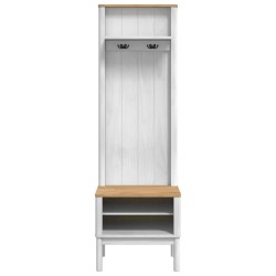 Meuble de couloir avec étagère FLORO Blanc 50 x 40 x 158 cm 519138519138