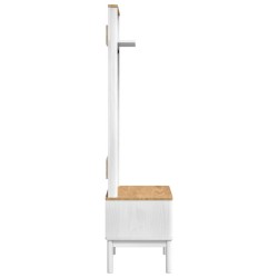 Meuble de couloir avec étagère FLORO Blanc 50 x 40 x 158 cm 519138519138