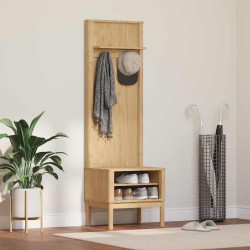 Meuble de couloir FLORO Cire marron 50 x 40 x 158 cm 519139519139