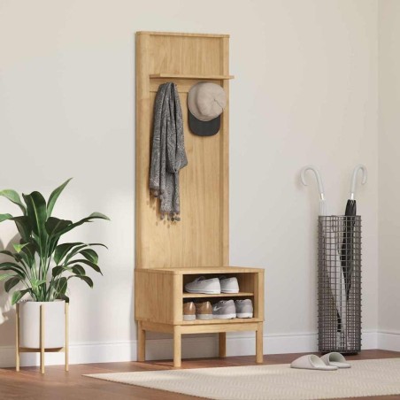 Meuble de couloir FLORO Cire marron 50 x 40 x 158 cm 519139519139