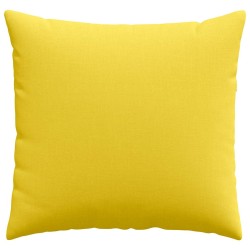 Coussins de canapé 2 pcs Jaune clair 45 x 45 cm tissu 519144519144