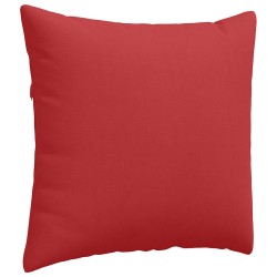 Coussins de canapé 2 pcs Rouge 45 x 45 cm tissu 519145519145