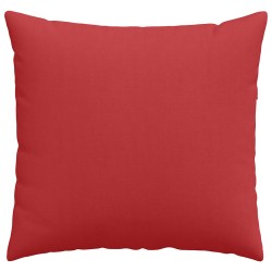 Coussins de canapé 2 pcs Rouge 45 x 45 cm tissu 519145519145