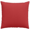 Coussins de canapé 2 pcs Rouge 45 x 45 cm tissu 519145519145