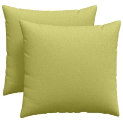 Coussins de canapé 2 pcs Vert clair 45 x 45 cm tissu 519147519147