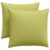Coussins de canapé 2 pcs Vert clair 45 x 45 cm tissu 519147519147