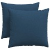 Coussins de canapé 2 pcs Bleu 45 x 45 cm tissu 519148519148