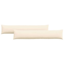 Coussins de canapé 2 pcs Crème 200 x 40 cm 519149519149